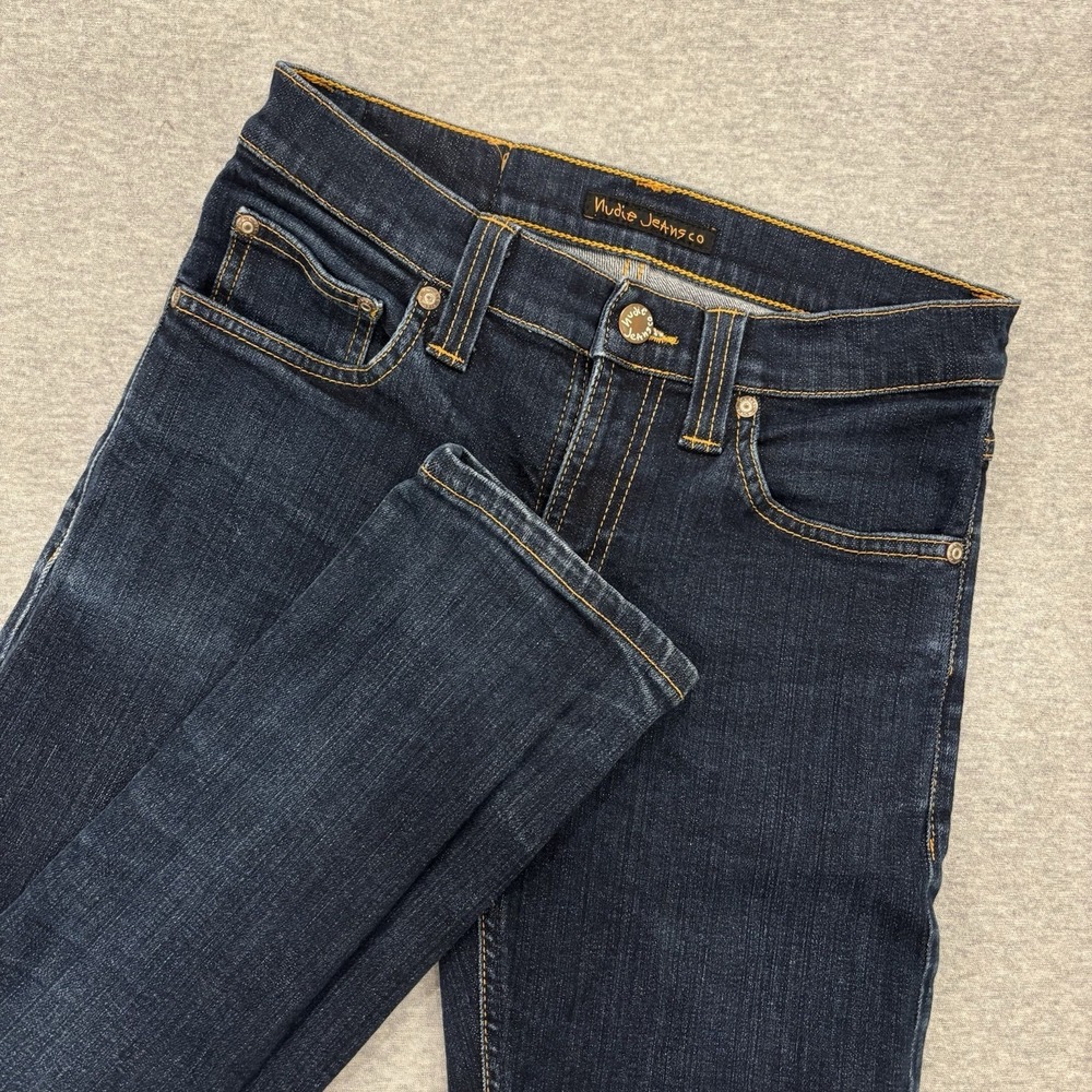 Nudie Jeans Co. Tube Kelly Women's Size 26x32 (Fits 26x31) Blue Dark Wash Skinny
